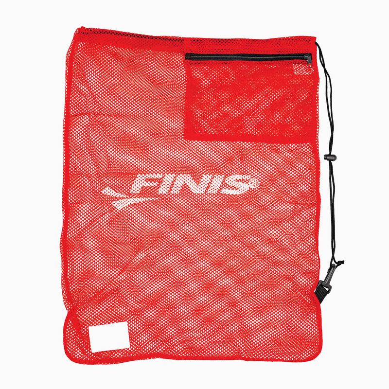 FINIS tinklinis krepšys plaukimo įrangai FINIS Mesh Gear Swim Bag Red 1.25.026.102