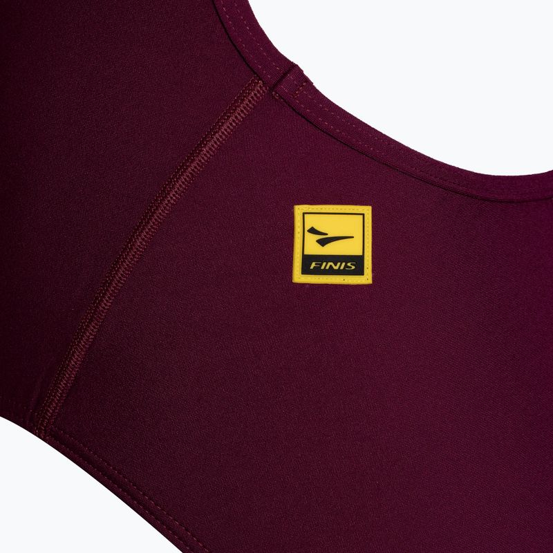Moteriškas vientisas plaukimo kostiumas FINIS Skinback Solid cabernet 3