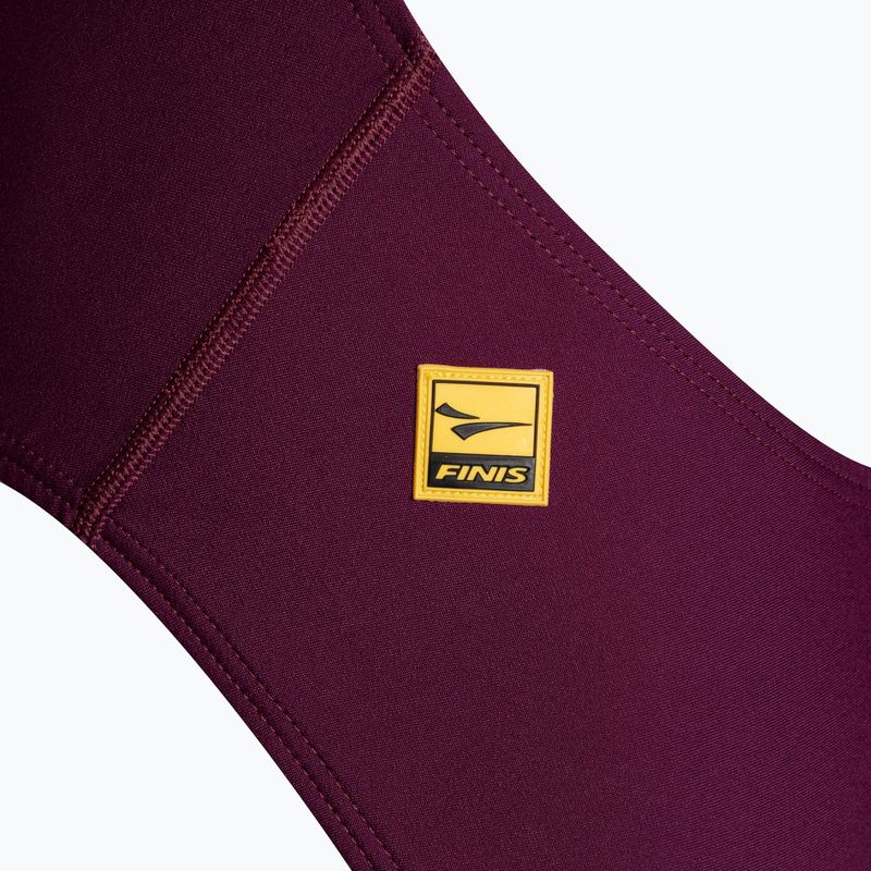 Moteriškas vientisas plaukimo kostiumas FINIS Openback Solid cabernet 3