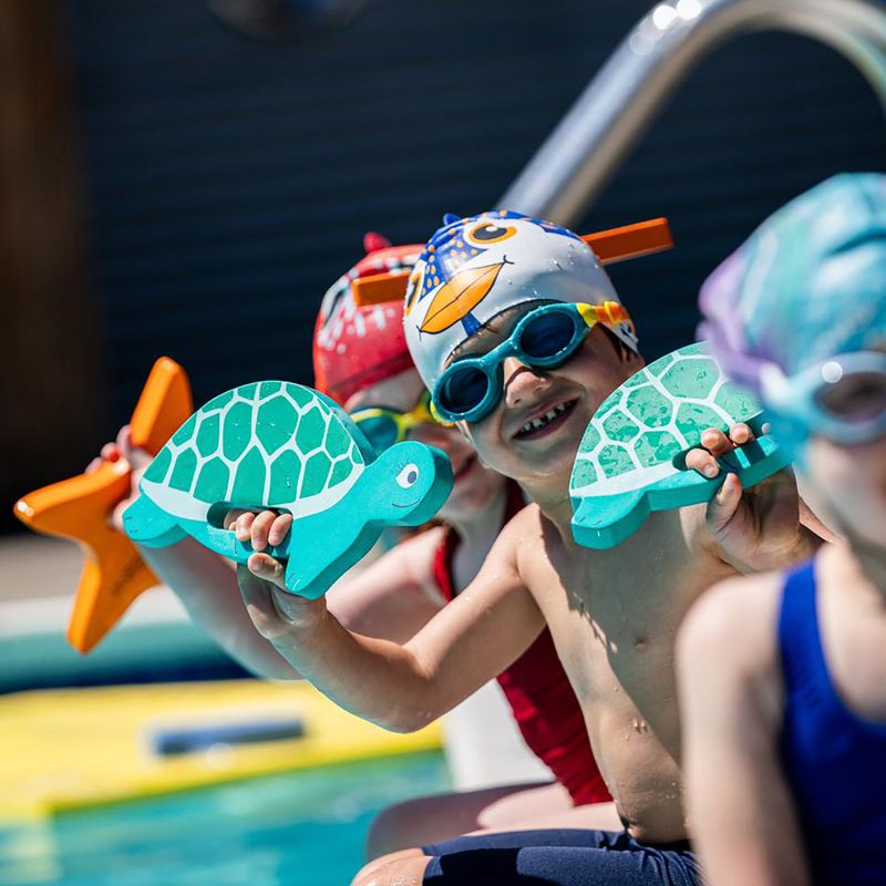 Plaukimo lenta vaikams FINIS Floatie Friends Turtle blue/green 4