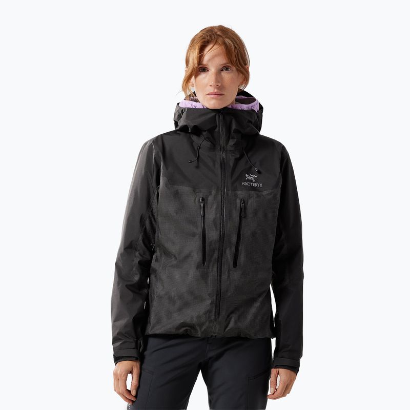 Arc'teryx Alpha moteriška striukė nuo lietaus juoda