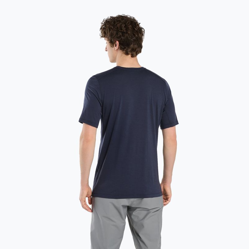 Arcteryx Ionia black sapphire trekkinginiai marškinėliai vyrams 2