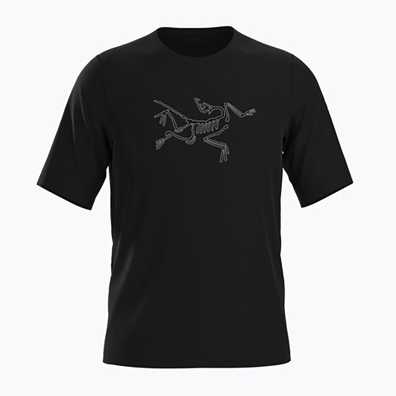 Vyriški bėgimo marškinėliai Arc'teryx Cormac Logo black heather