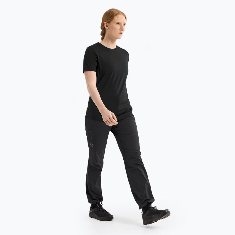 Arcteryx moteriški trekingo marškinėliai Lana Crew black/sapphire 2