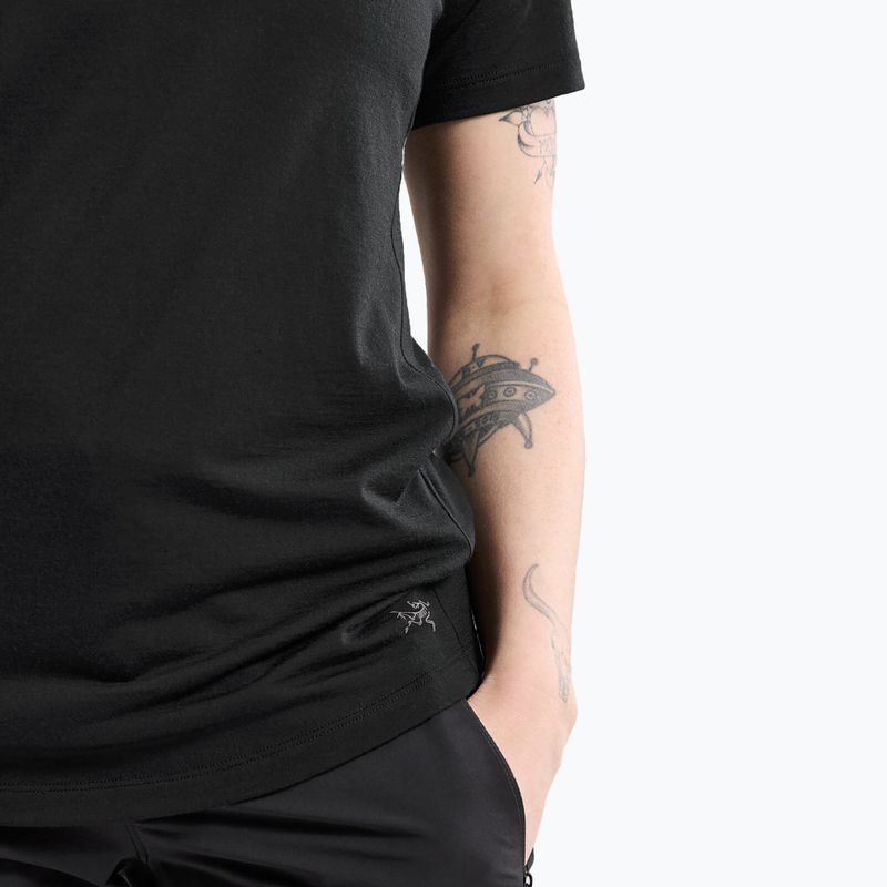 Arcteryx moteriški trekingo marškinėliai Lana Crew black/sapphire 5