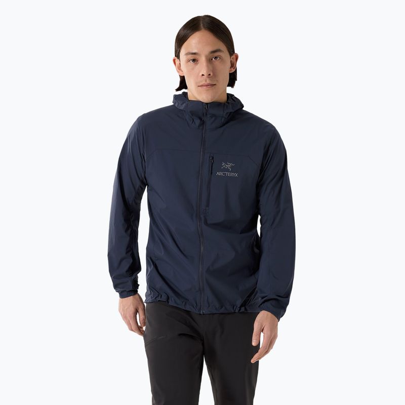 Vaikiška striukė nuo vėjo Arc'teryx Squamish Hoody black sapphire