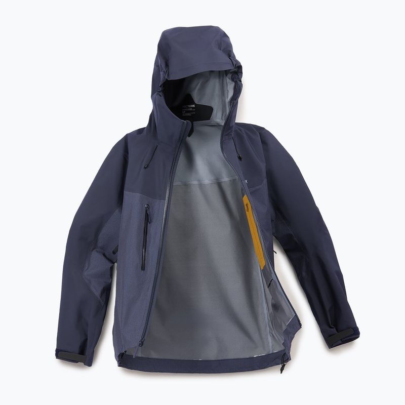 Arc'teryx Alpha black sappire moteriška striukė nuo lietaus 12