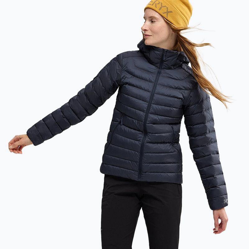 Arc'teryx pūkinė striukė moterims Cerium Hoody black sapphire 2