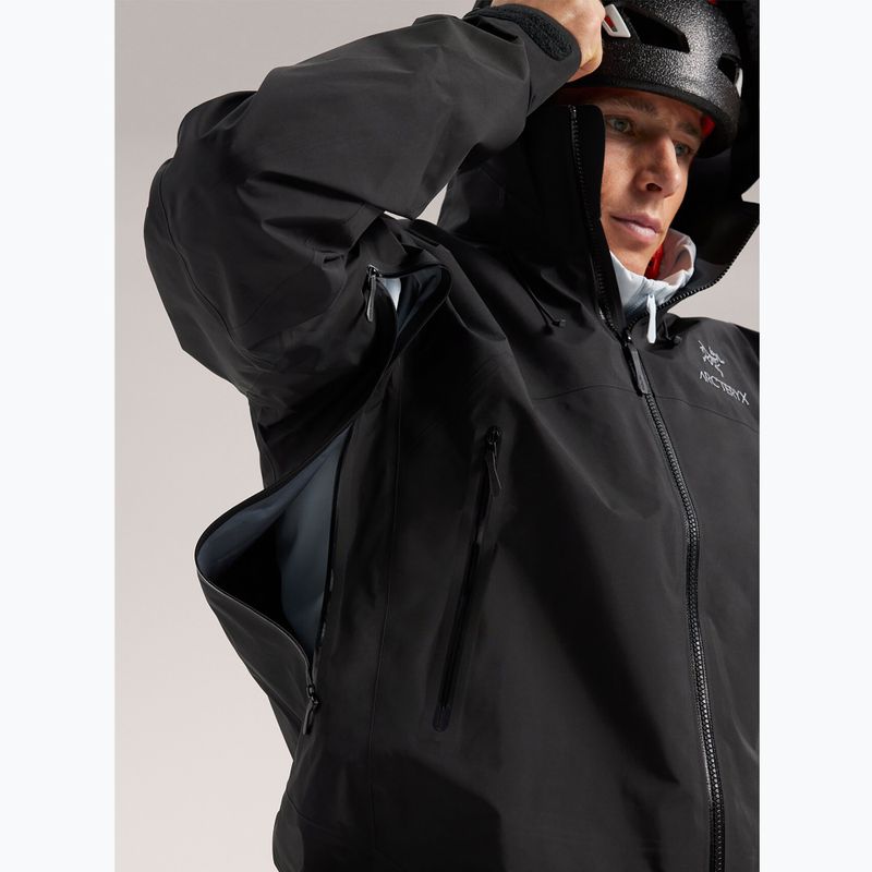 Vyriška Arcteryx Beta AR striukė nuo lietaus juoda 6