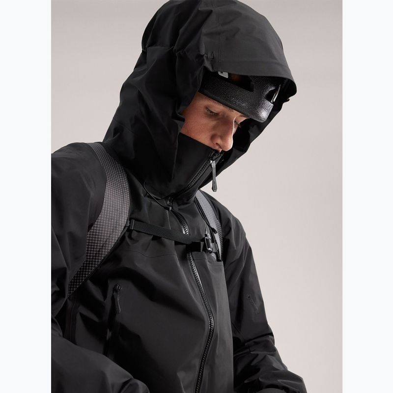 Vyriška Arcteryx Beta AR striukė nuo lietaus juoda 7