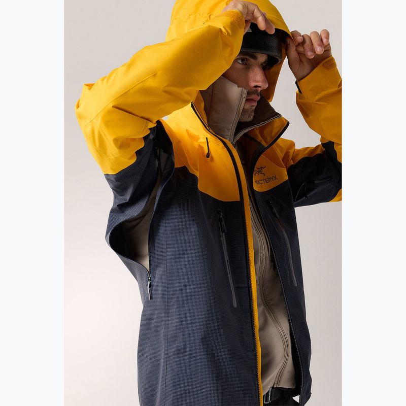 Vyriška Arc'teryx Alpha black sapphire/edziza striukė nuo lietaus 5