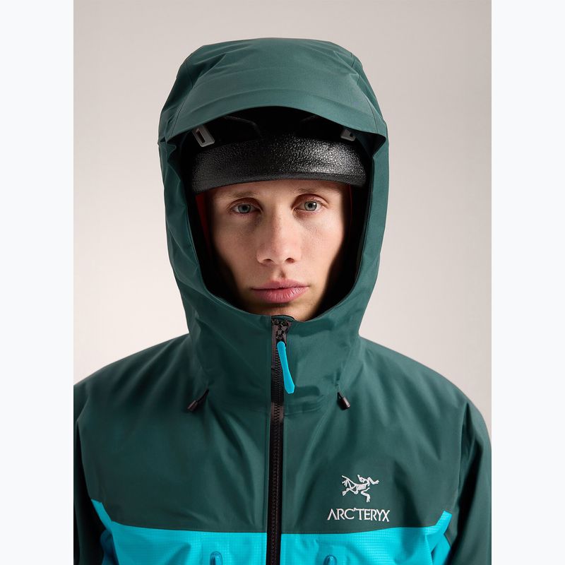 Arcteryx Alpha blue tetra/pytheas striukė nuo lietaus vyrams 6