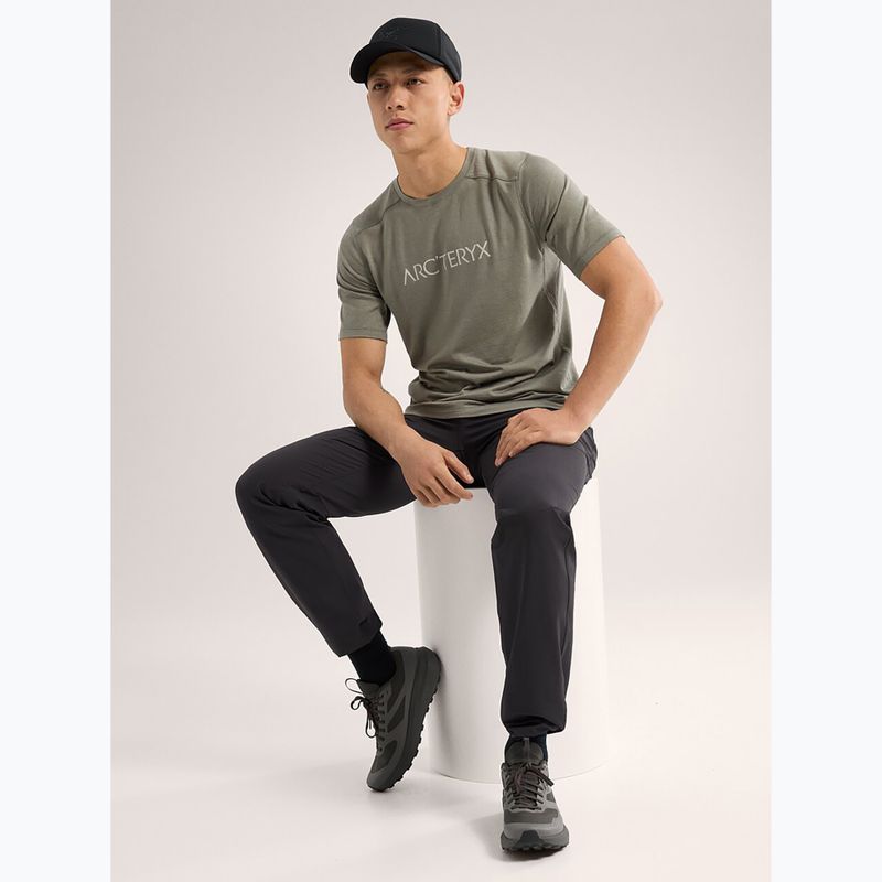 Vyriški marškinėliai Arc'teryx Ionia Merino Wool Arc'Word Logo forage 2