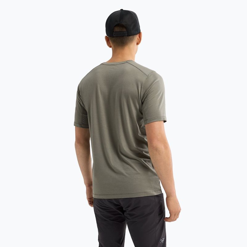 Vyriški marškinėliai Arcteryx Ionia Merino Wool Arc'Word Logo forage 3