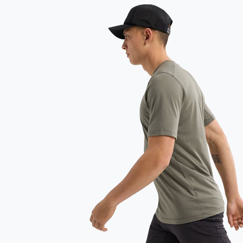 Vyriški marškinėliai Arcteryx Ionia Merino Wool Arc'Word Logo forage 5