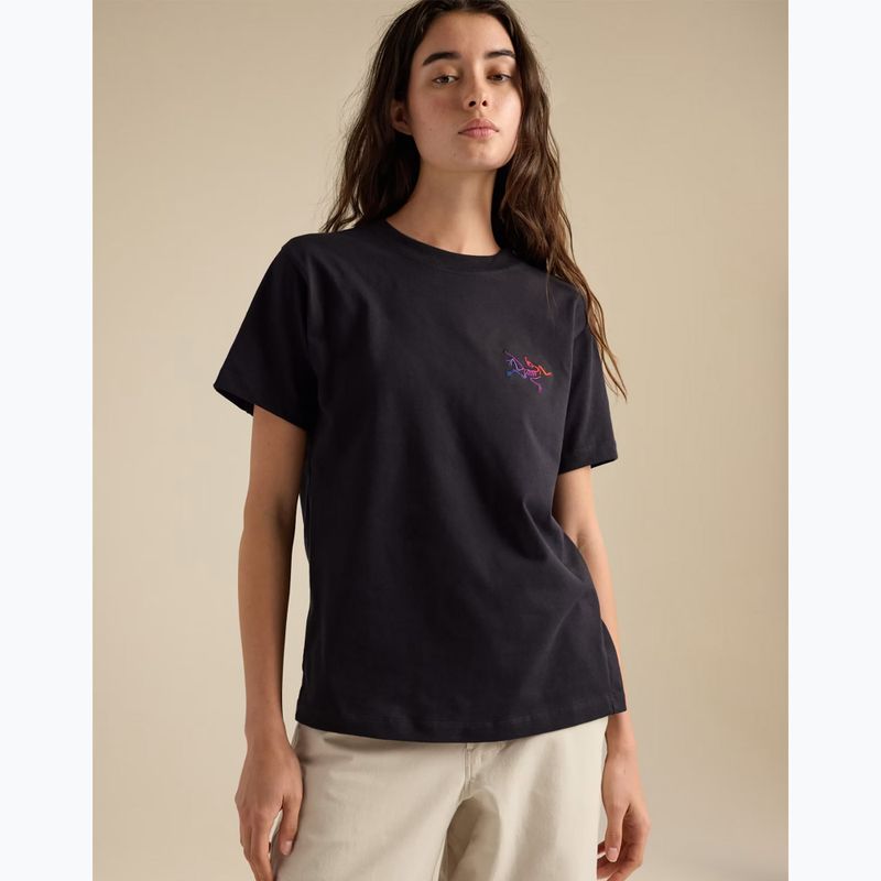 Moteriški marškinėliai Arcteryx Kragg Cotton Little Bird Crew black/multi 6