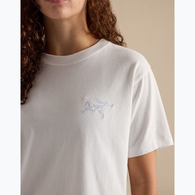 Moteriški marškinėliai Arcteryx Kragg Cotton Little Bird Crew white light/white 5