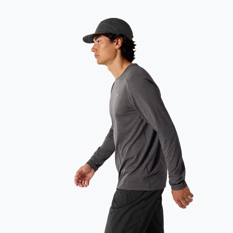 Vyriški žygio marškinėliai ilgomis rankovėmis Arc'teryx Cormac Crew black heather 3