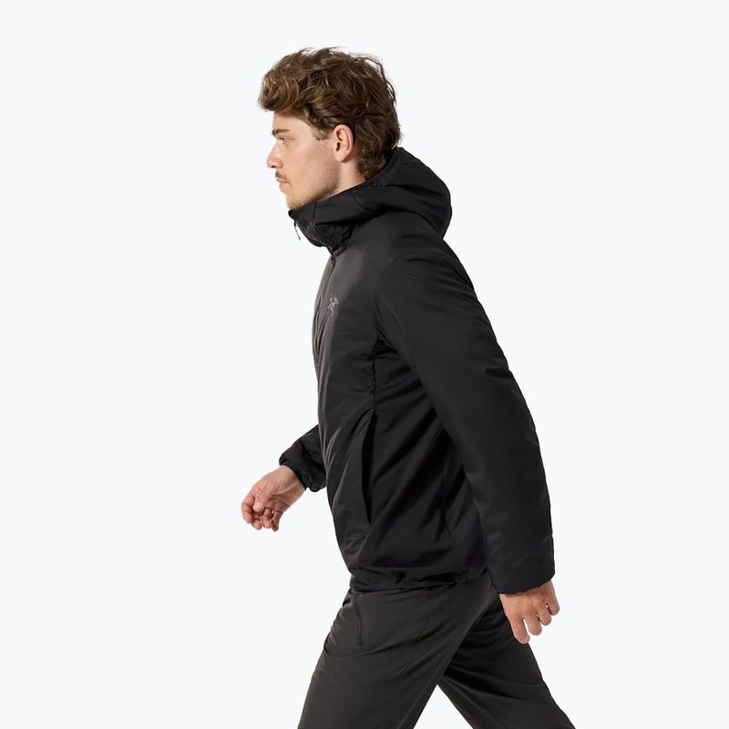 Vyriška pašiltinta striukė Arc'teryx Atom Hoody black 3