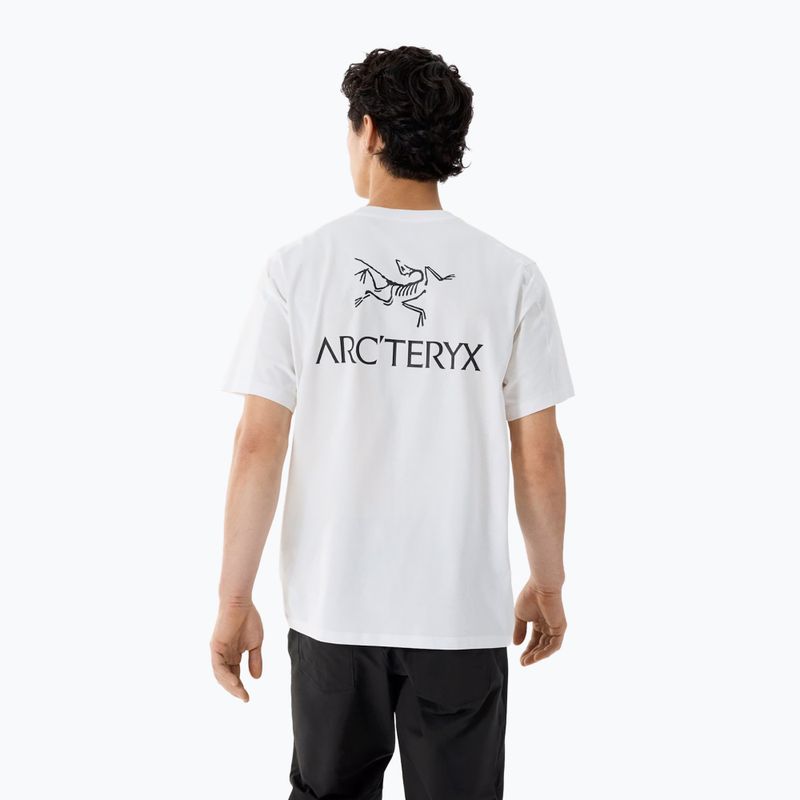 Vyriški marškinėliai Arcteryx Kragg Sl Cotton Bird Word white light/black 3
