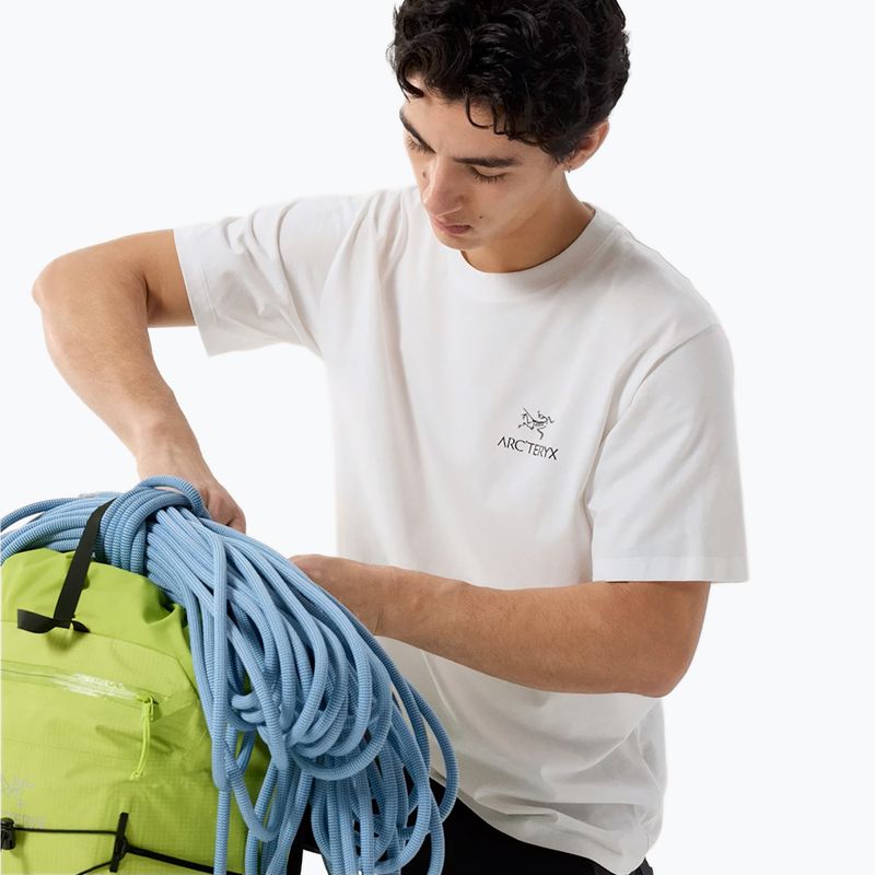 Vyriški marškinėliai Arcteryx Kragg Sl Cotton Bird Word white light/black 5