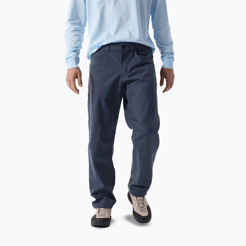 Vyriškos žygių kelnės Arcteryx Kragg Cotton black sapphire