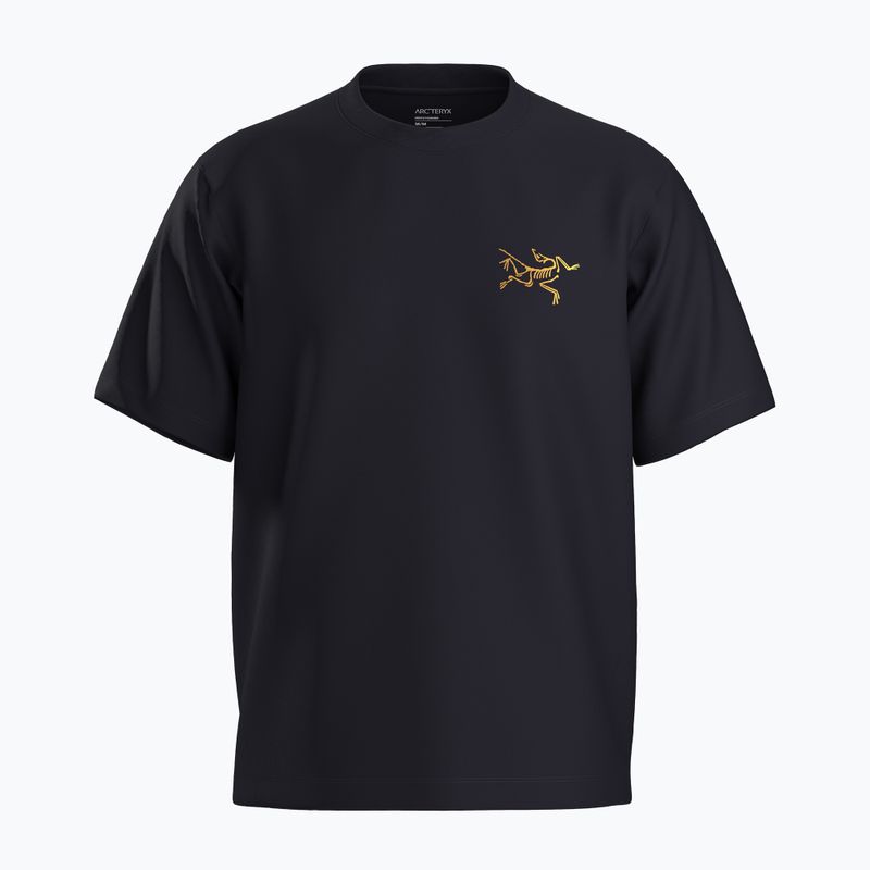 Vyriški marškinėliai Arcteryx Kragg Cotton Logo 24k black
