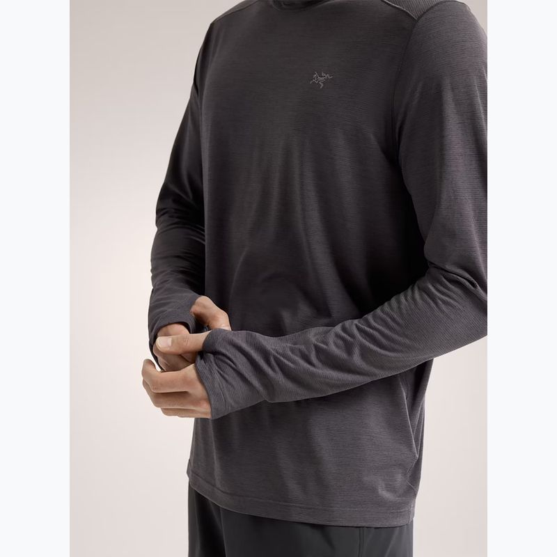 Vyriški marškinėliai ilgomis rankovėmis Arc'teryx Cormac Hoody black heather 4