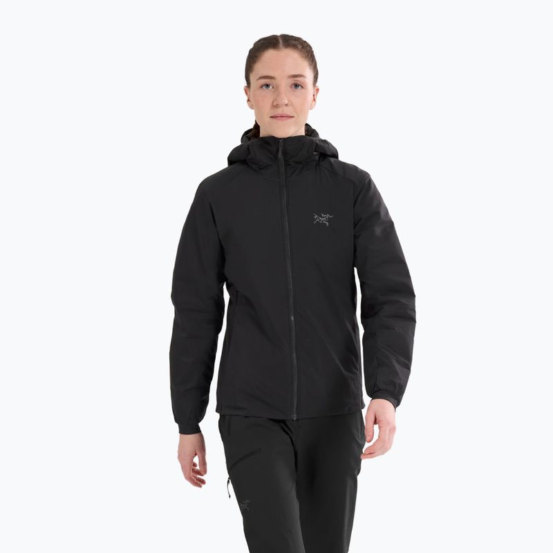 Moteriška pašiltinta striukė Arc'teryx Atom Hoody black