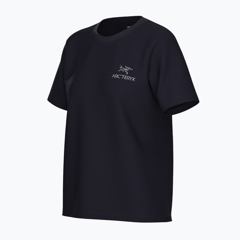 Moteriški marškinėliai Arcteryx Kragg Sl Cotton Emblem Crew black 3