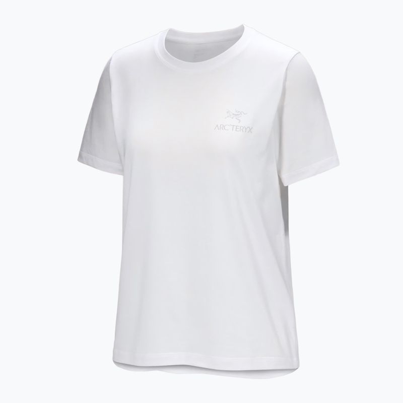 Moteriški marškinėliai Arc'teryx Kragg Sl Cotton Emblem Crew white light 6
