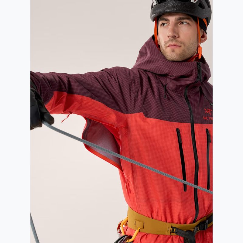 Vyriška striukė nuo lietaus Arcteryx Alpha mars/dynasty 11