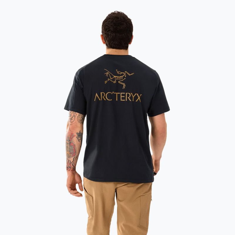 Vyriški marškinėliai Arcteryx Kragg Sl Cotton Bird Word 24k black 2