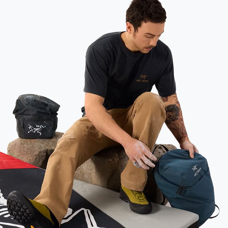 Vyriški marškinėliai Arcteryx Kragg Sl Cotton Bird Word 24k black 6