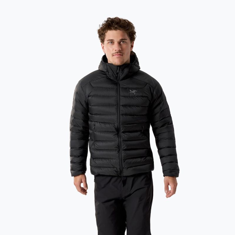Vyriška pašiltinta striukė Arcteryx Cerium Hoody black