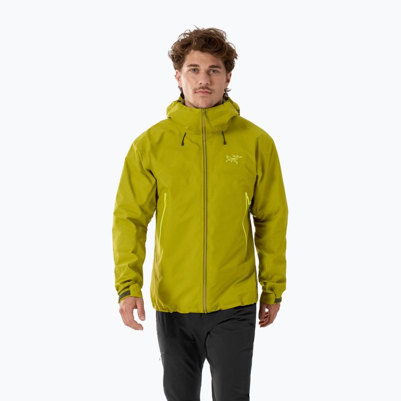 Vyriška lietaus striukė Arc'teryx Beta SL olive moss/euphoria