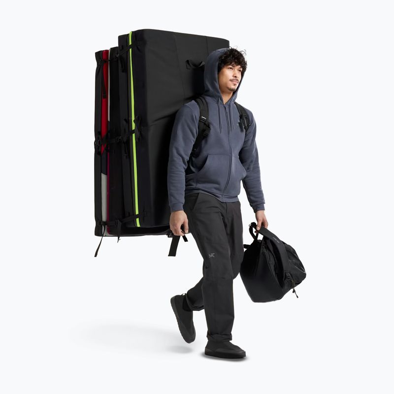 Vyriškas trekingo flisinis džemperis Arc'teryx Emblem Fleece Full-Zip Hoody dark stratus 2