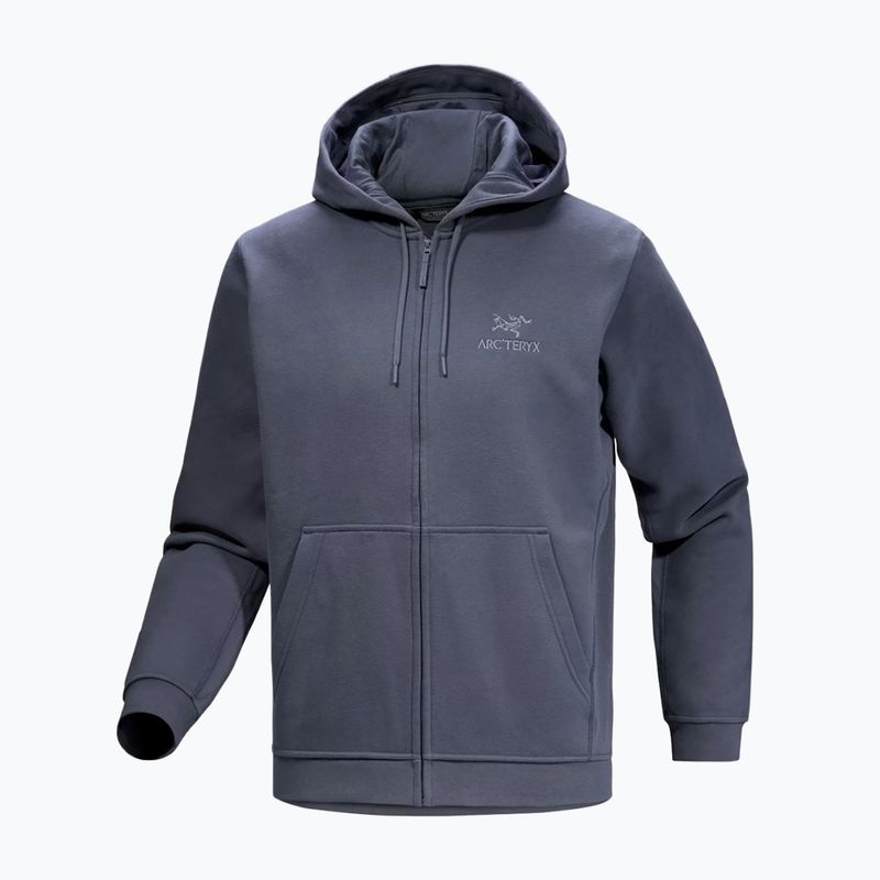 Vyriškas trekingo flisinis džemperis Arcteryx Emblem Fleece Full-Zip Hoody dark stratus 6