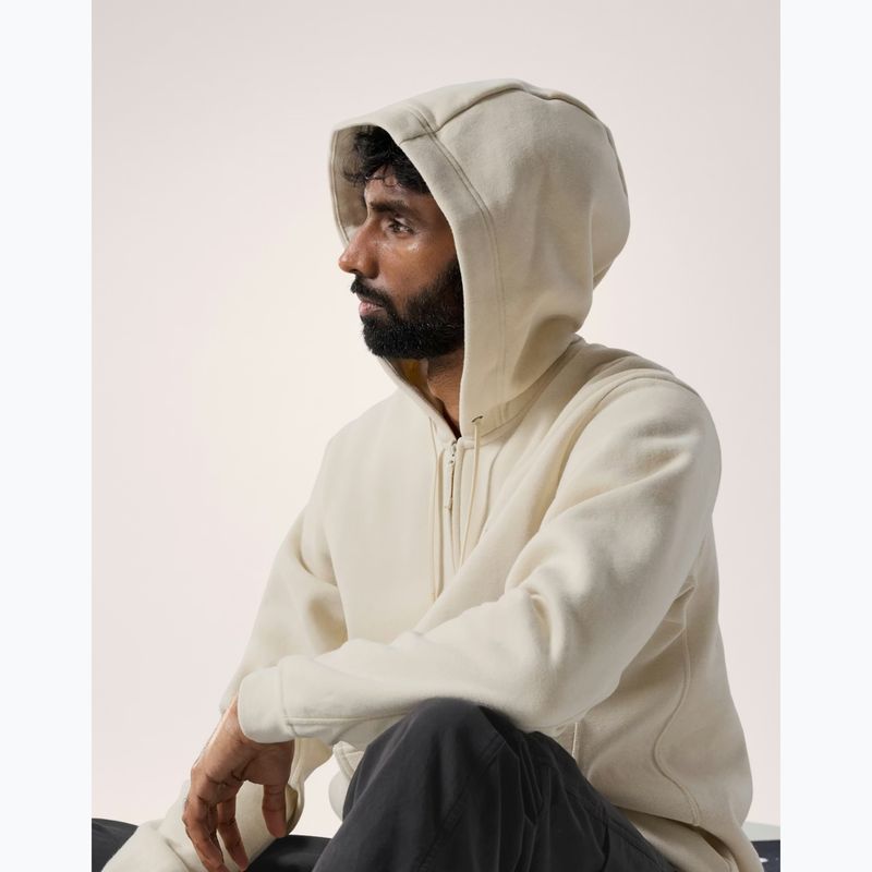 Vyriškas trekingo flisinis džemperis Arc'teryx Emblem Fleece Full-Zip Hoody sea salt 5