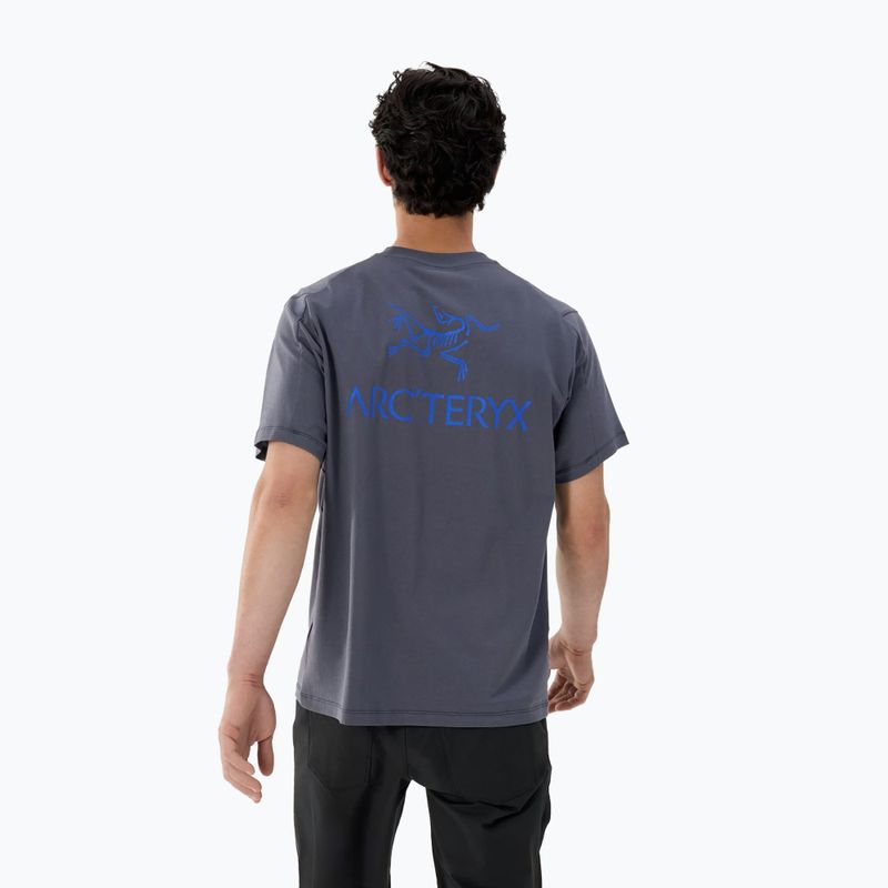 Vyriški marškinėliai Arc'teryx Kragg Sl Cotton Bird Word dk stratus/fluidity 3