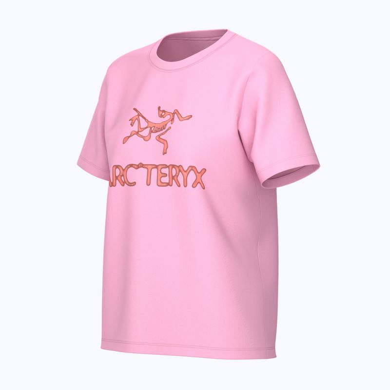 Moteriški marškinėliai Arcteryx Kragg SL Cotton Heatmap Crew pineberry 3