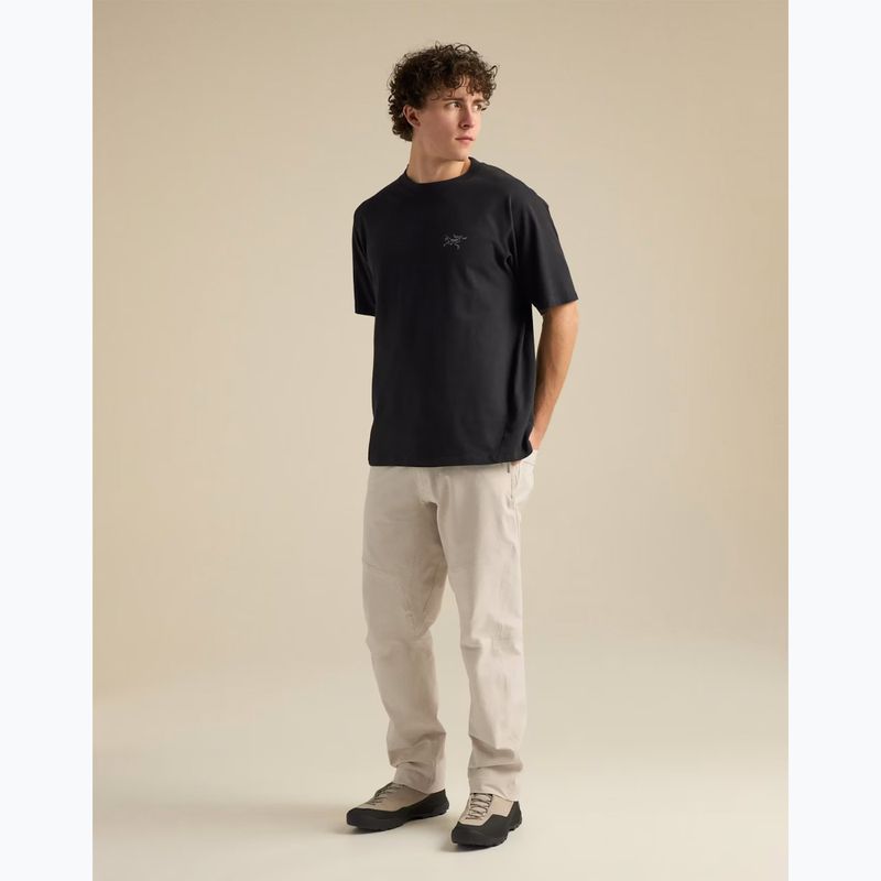 Vyriški marškinėliai Arcteryx Kragg Cotton Emblem Crew SS black 2