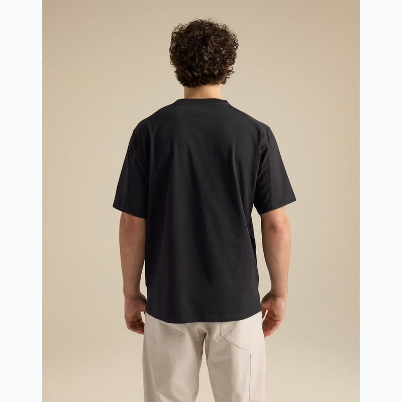 Vyriški marškinėliai Arcteryx Kragg Cotton Emblem Crew SS black 3