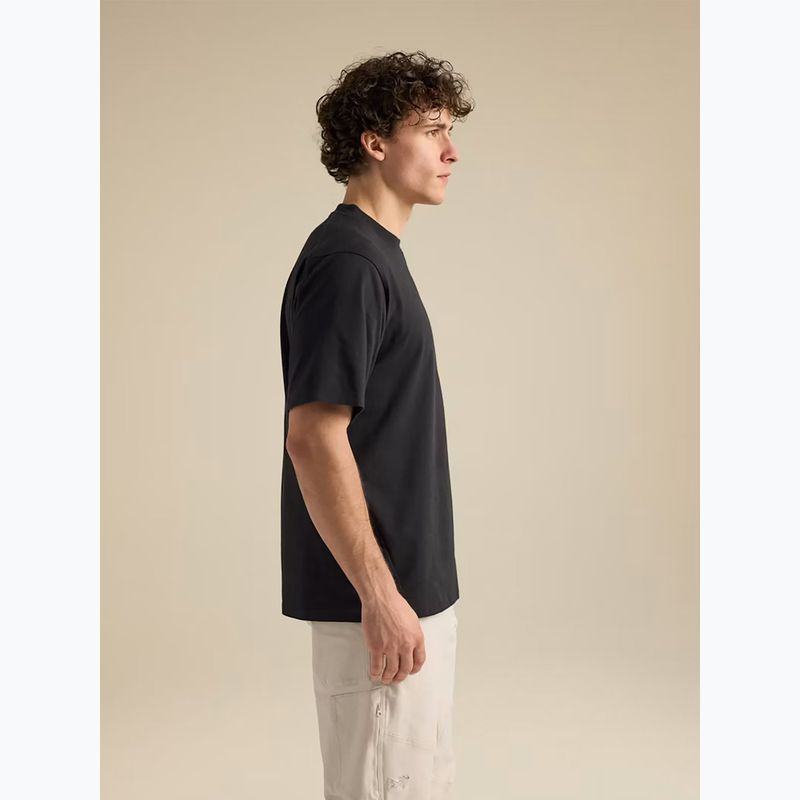 Vyriški marškinėliai Arcteryx Kragg Cotton Emblem Crew SS black 4