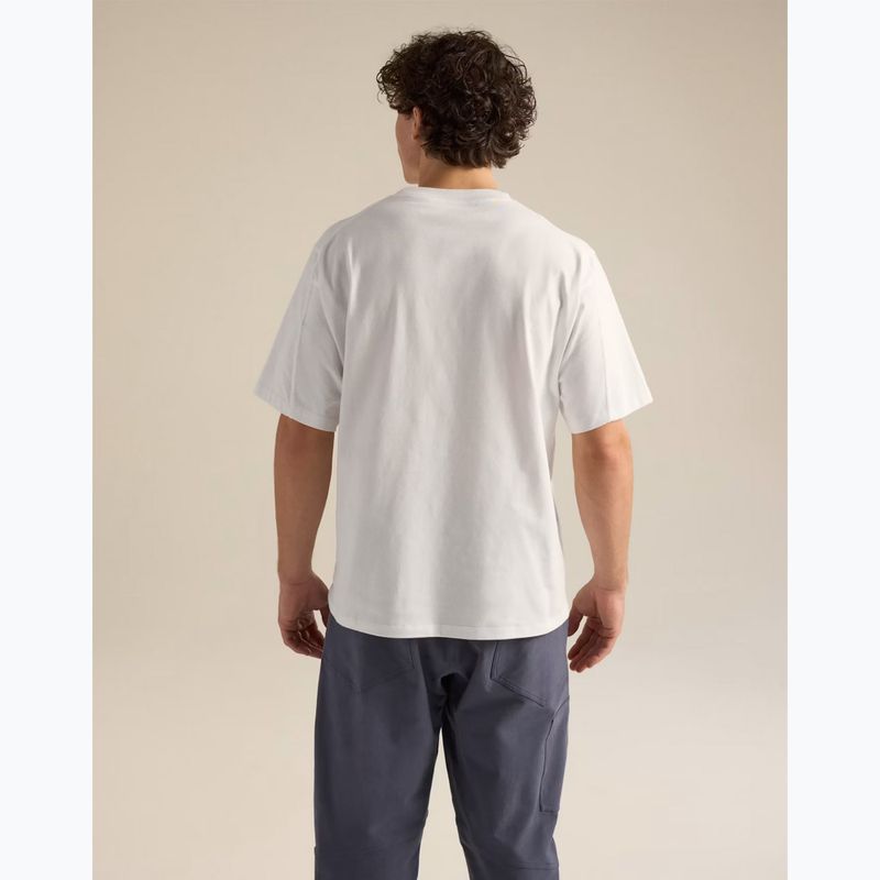 Vyriški marškinėliai Arcteryx Kragg Cotton Emblem Crew SS white light 3