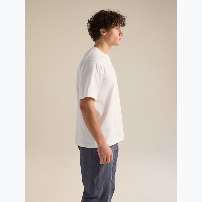 Vyriški marškinėliai Arcteryx Kragg Cotton Emblem Crew SS white light 5