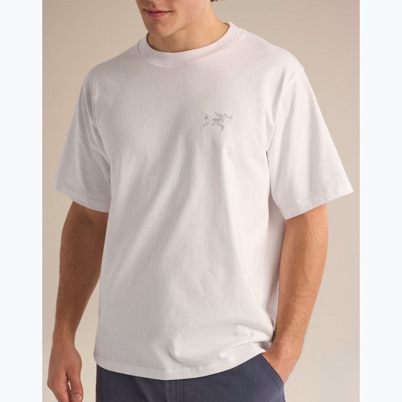 Vyriški marškinėliai Arcteryx Kragg Cotton Emblem Crew SS white light 6