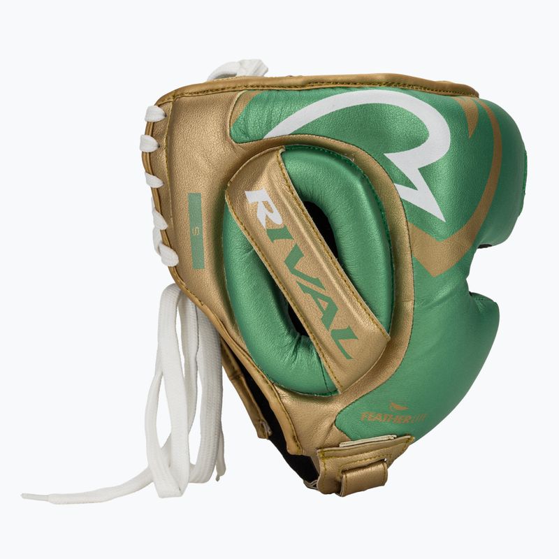 Bokso šalmas Rival RHG100 Professional Headgear green/gold 2