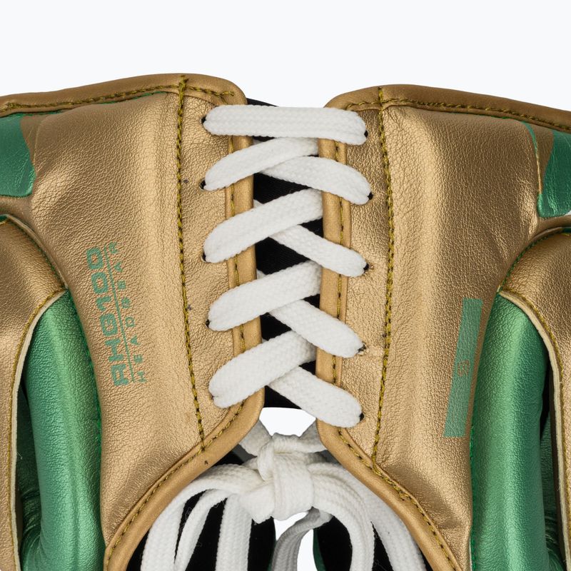 Bokso šalmas Rival RHG100 Professional Headgear green/gold 5