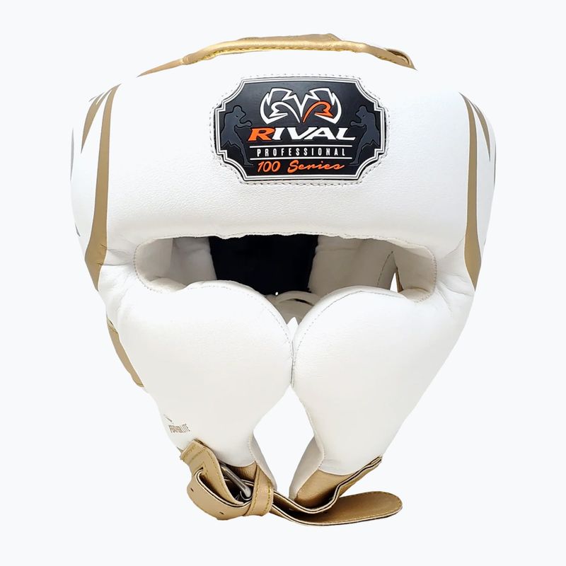 Bokso šalmas Rival RHG100 Professional Headgear white/gold 2
